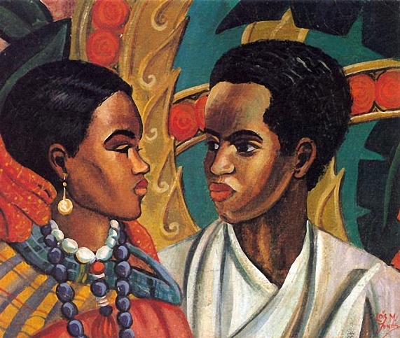 The Lovers (Somali Friends) by Los Mailou Jones